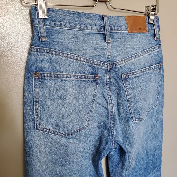 Madewell Jeans Womens Size 25 Rigid High Rise Skinny Medium Wash Distressed 2018 - Picture 5 of 14
